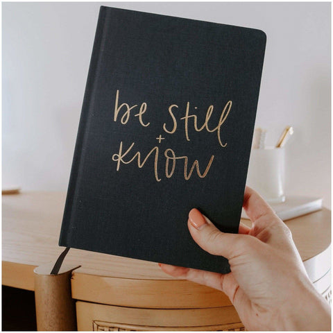 Be Still and Know Fabric Journal - SwagglyLife Home & Fashion Be Still and Know Fabric Journal - SwagglyLife Home & Fashion