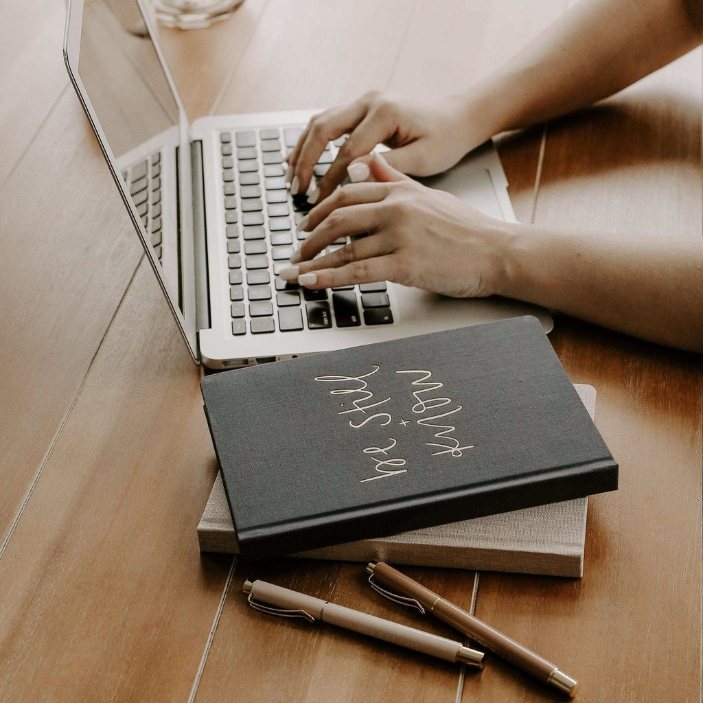 Be Still and Know Fabric Journal - SwagglyLife Home & Fashion