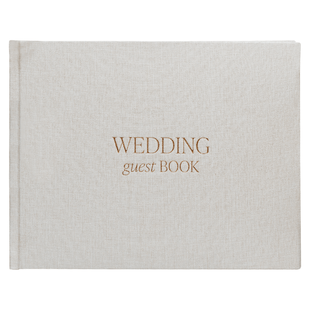 Tan Wedding Guestbook in - Guestbook photo