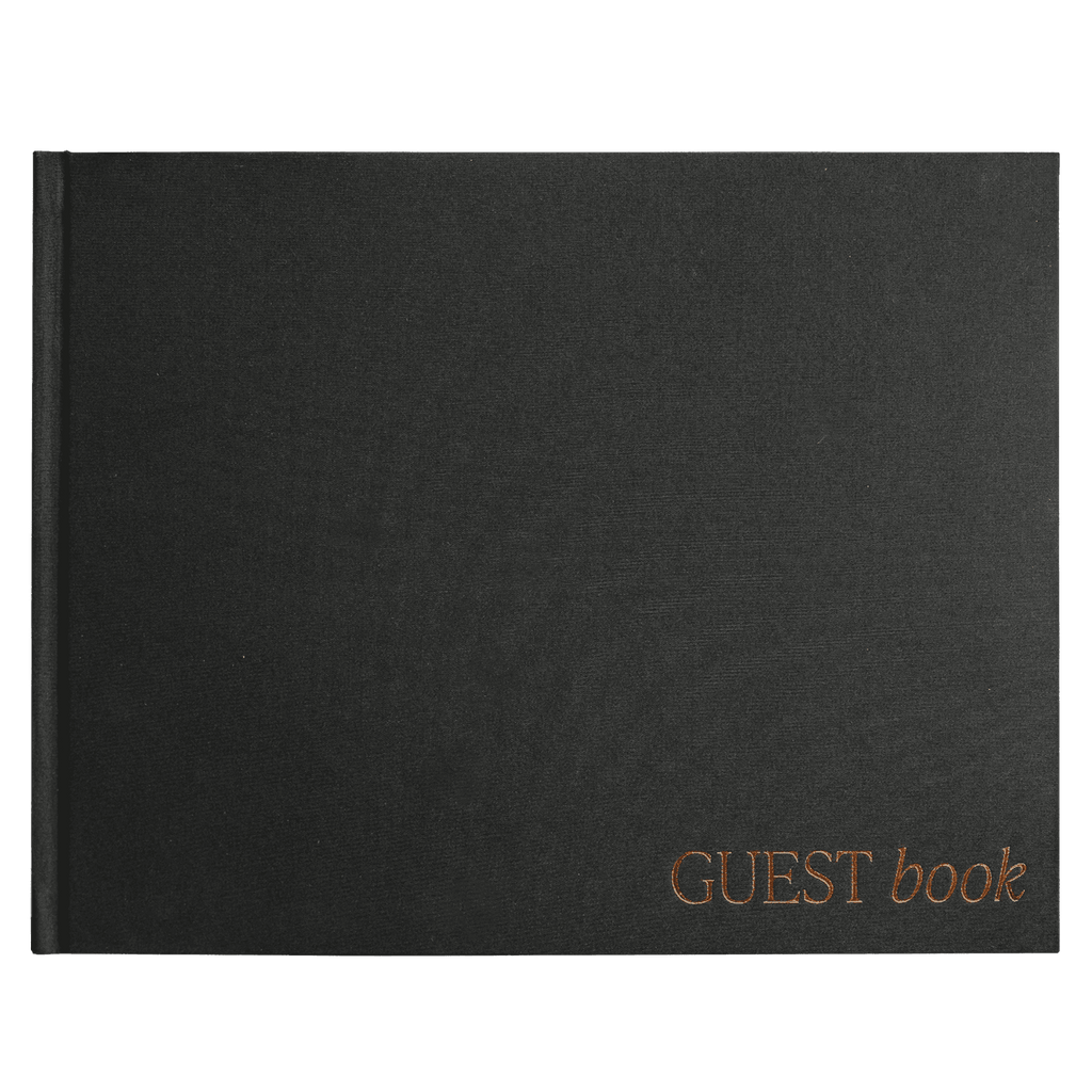 Sweet Water Decor Black Guest Book - SwagglyLife Home & Fashion