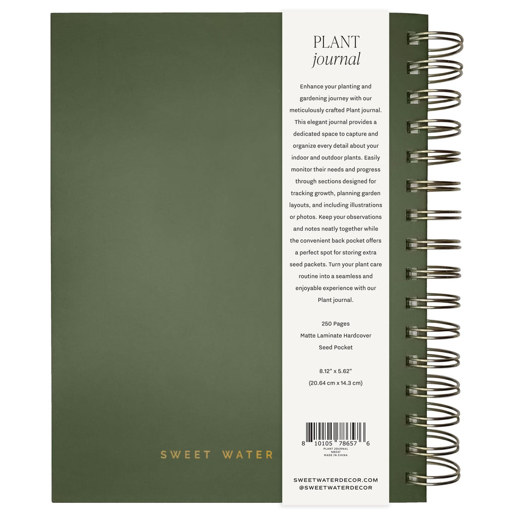 Sweet Water Decor Plant Journal in - Notebooks photo