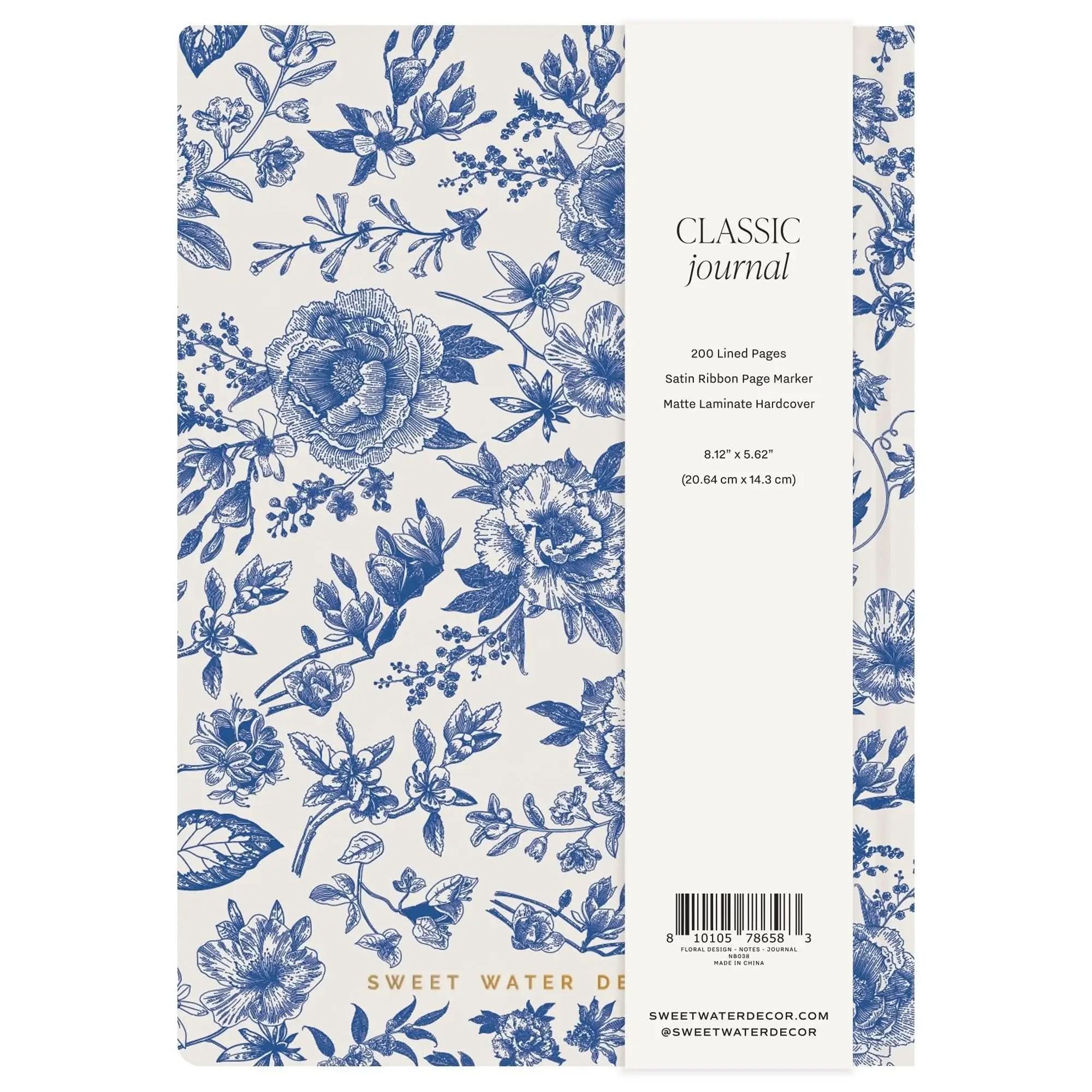Blue Delft Notes Journal - SwagglyLife Home & Fashion Blue Delft Notes Journal - SwagglyLife Home & Fashion