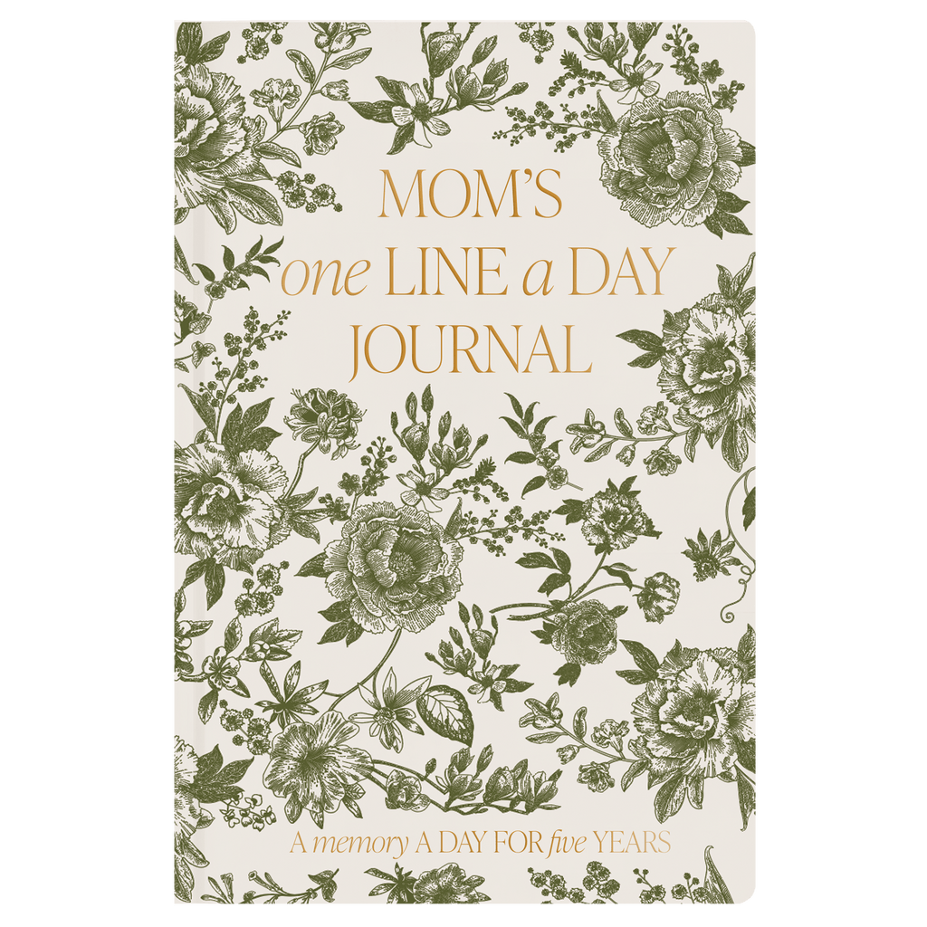 Mom's One Line A Day Green Delft Leather Journal in - Notebooks photo