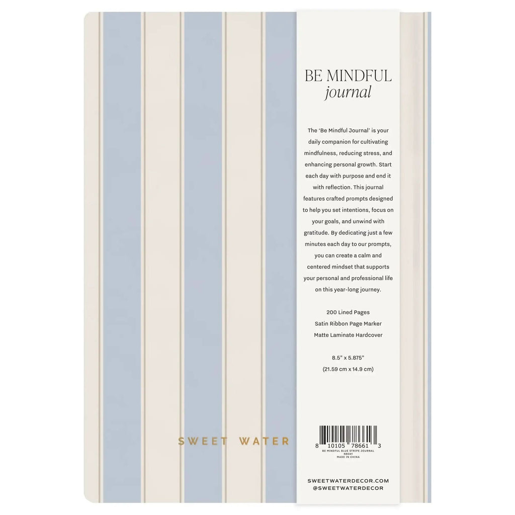 Be Mindful Striped Journal - SwagglyLife Home & Fashion