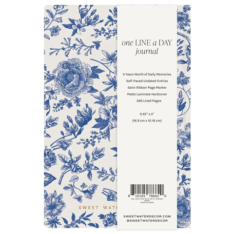 Blue Delft One Line A Day Memory Journal - SwagglyLife Home & Fashion Blue Delft One Line A Day Memory Journal - SwagglyLife Home & Fashion