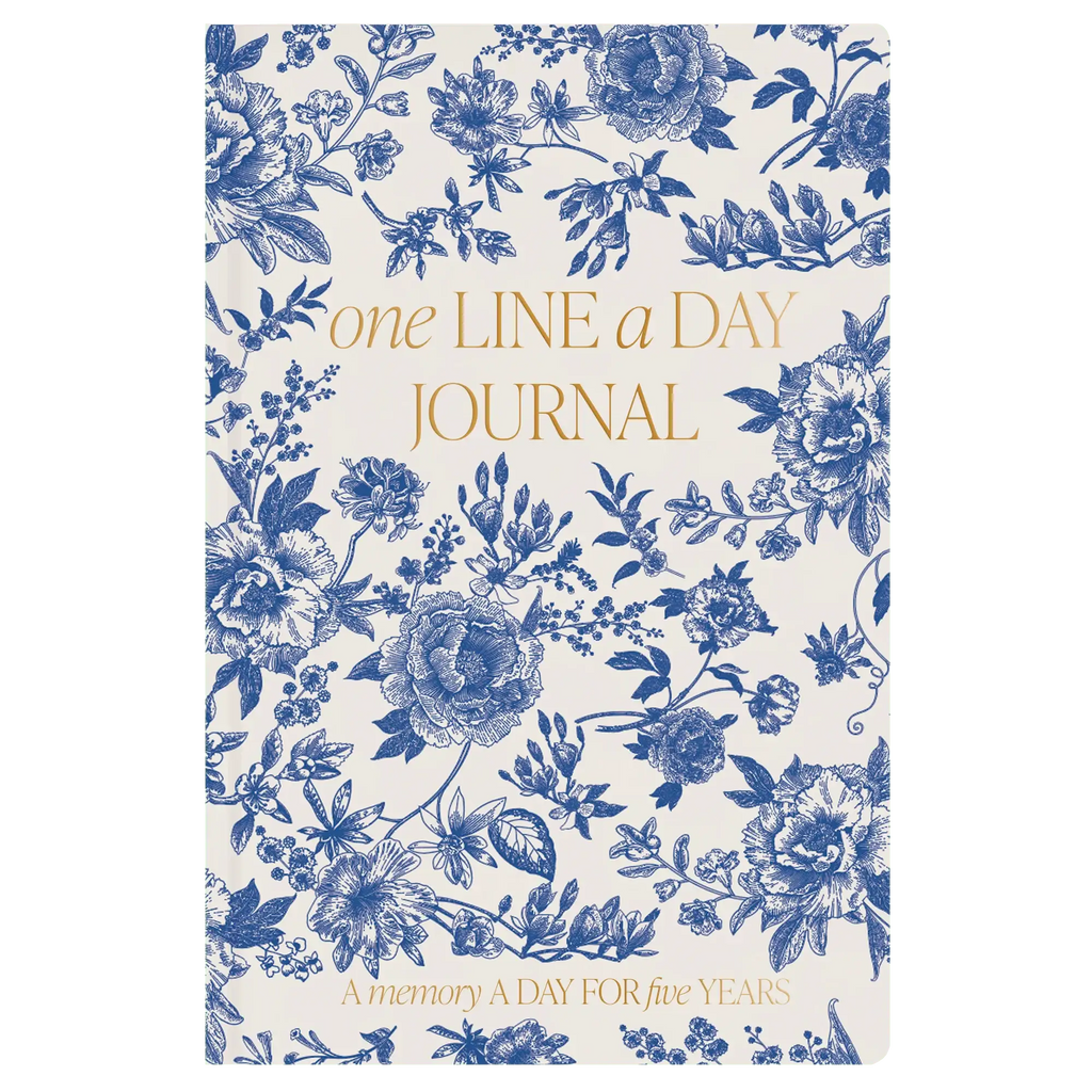 Blue Delft One Line A Day Memory Journal - SwagglyLife Home & Fashion