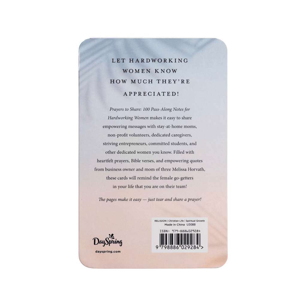 Prayers To Share - 100 Pass-Along Notes for Hardworking Women in - Prayer Cards photo