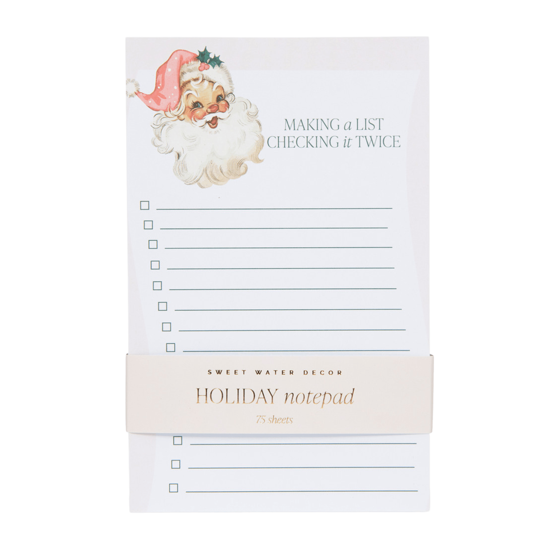 Vintage Santa Notepad - SwagglyLife Home & Fashion Vintage Santa Notepad - SwagglyLife Home & Fashion