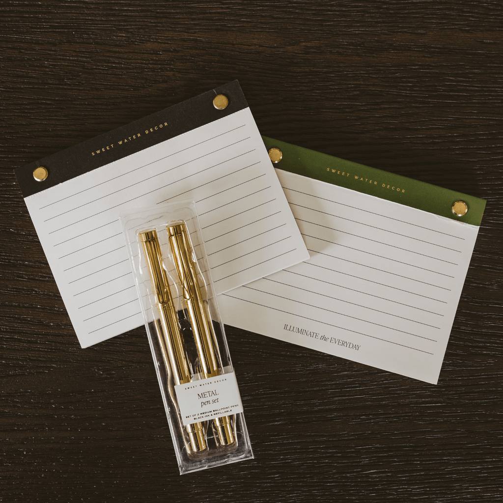 Small Green Gold Rivet Basic Notepad in - Notepad photo