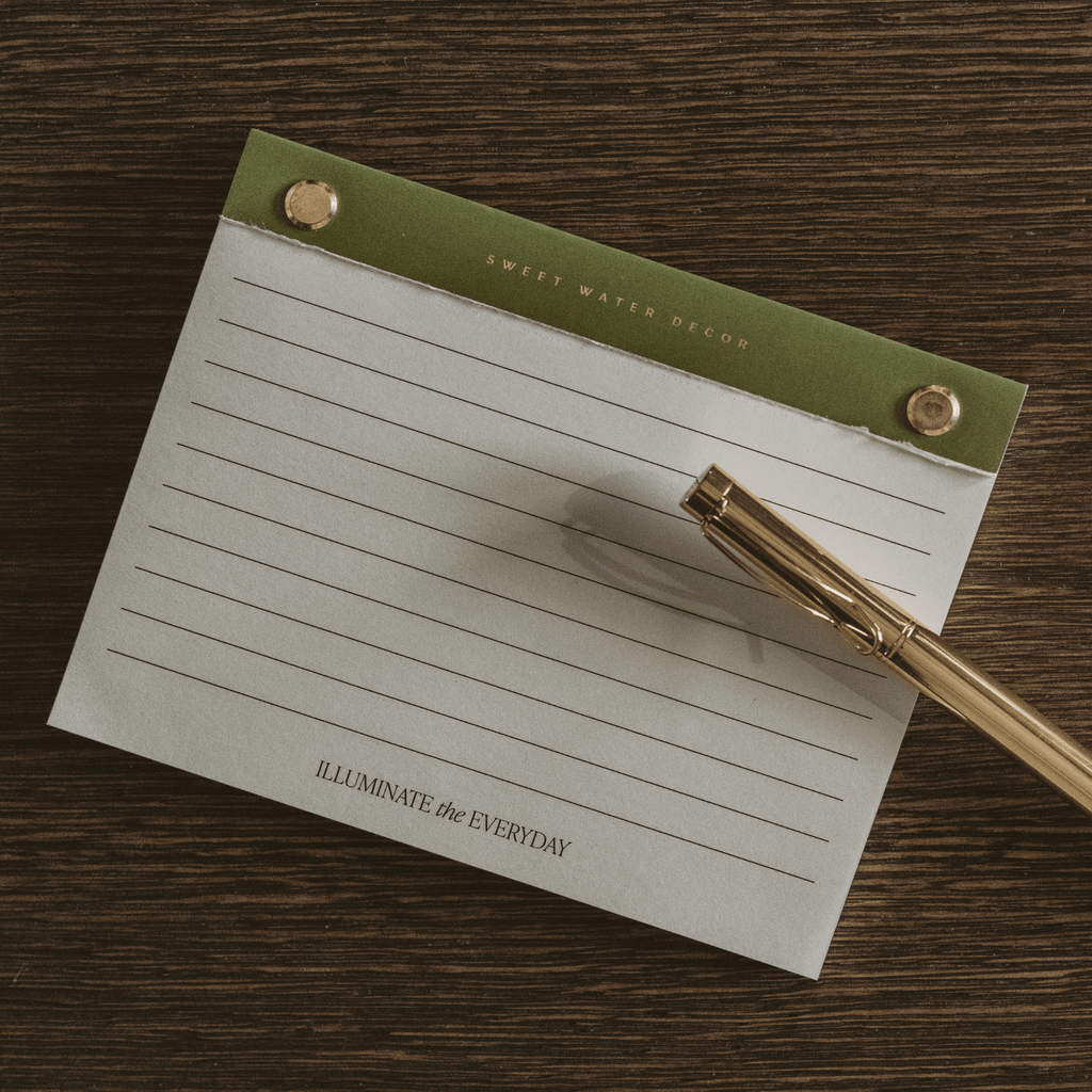Small Green Gold Rivet Basic Notepad in - Notepad photo