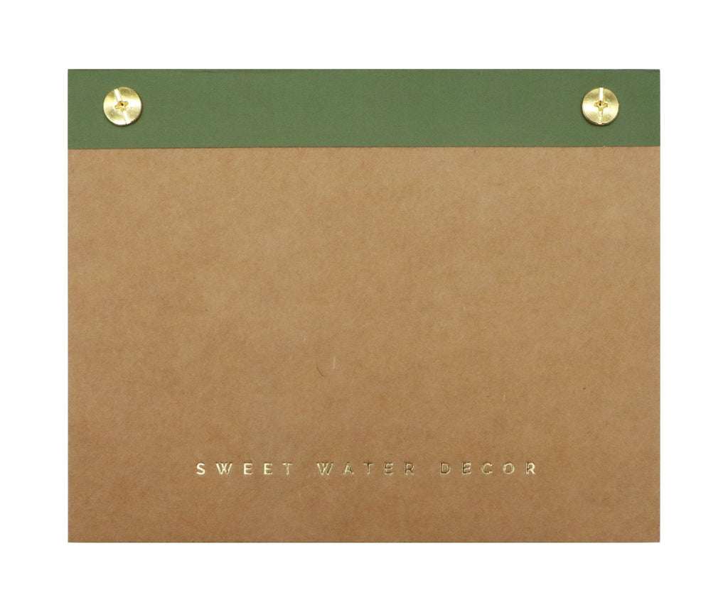Small Green Gold Rivet Basic Notepad in - Notepad photo