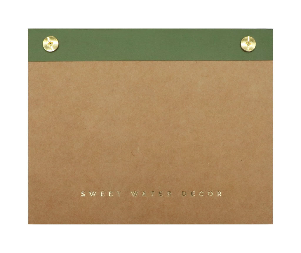 Small Green Gold Rivet Basic Notepad in - Notepad photo