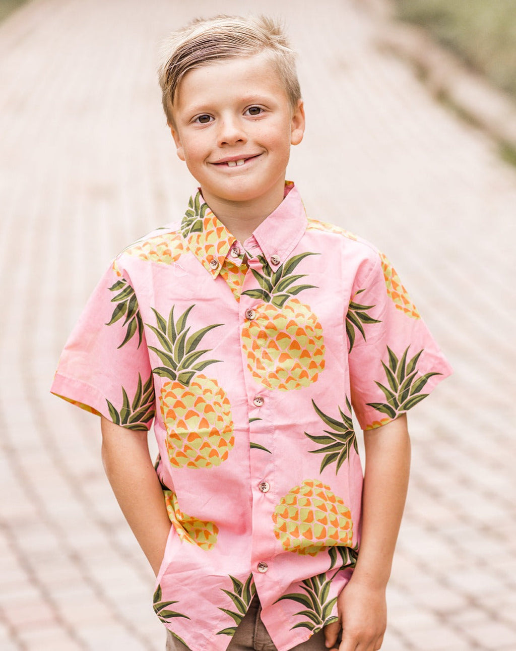 Tropical Love Boys Button Down in - photo