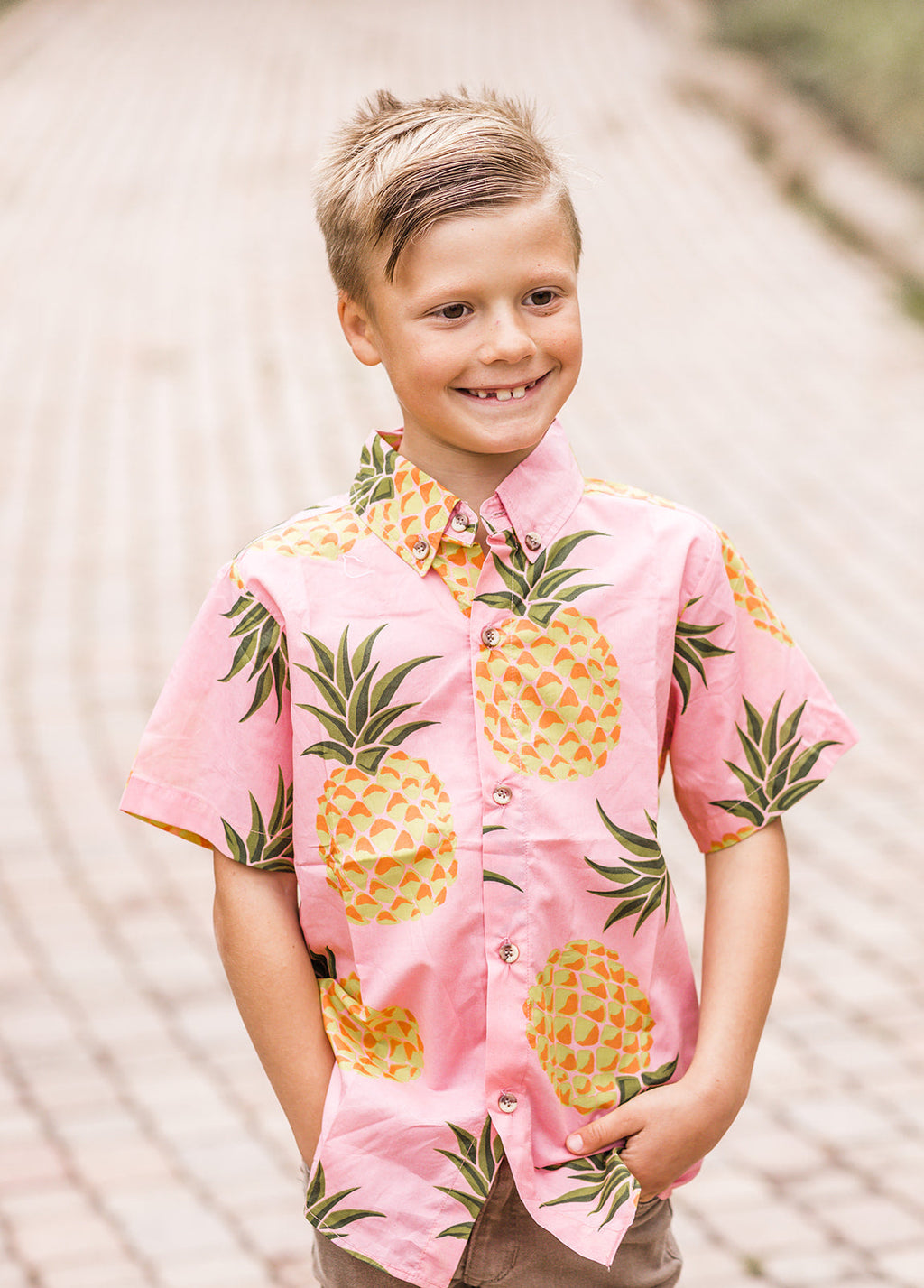 Tropical Love Boys Button Down in - photo