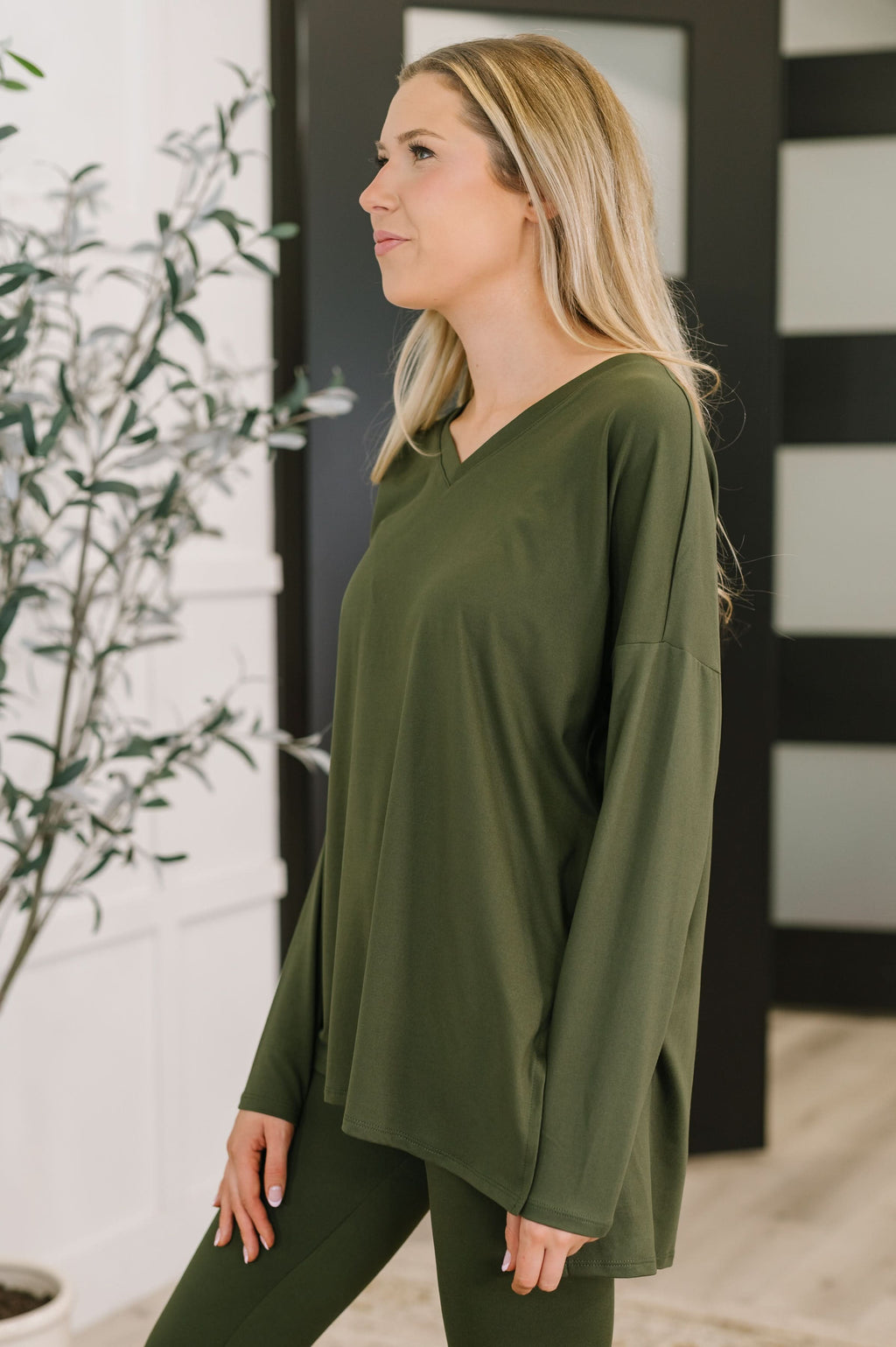 Next to Nothing Top and Bottom Set in Dark Olive in - Womens photo