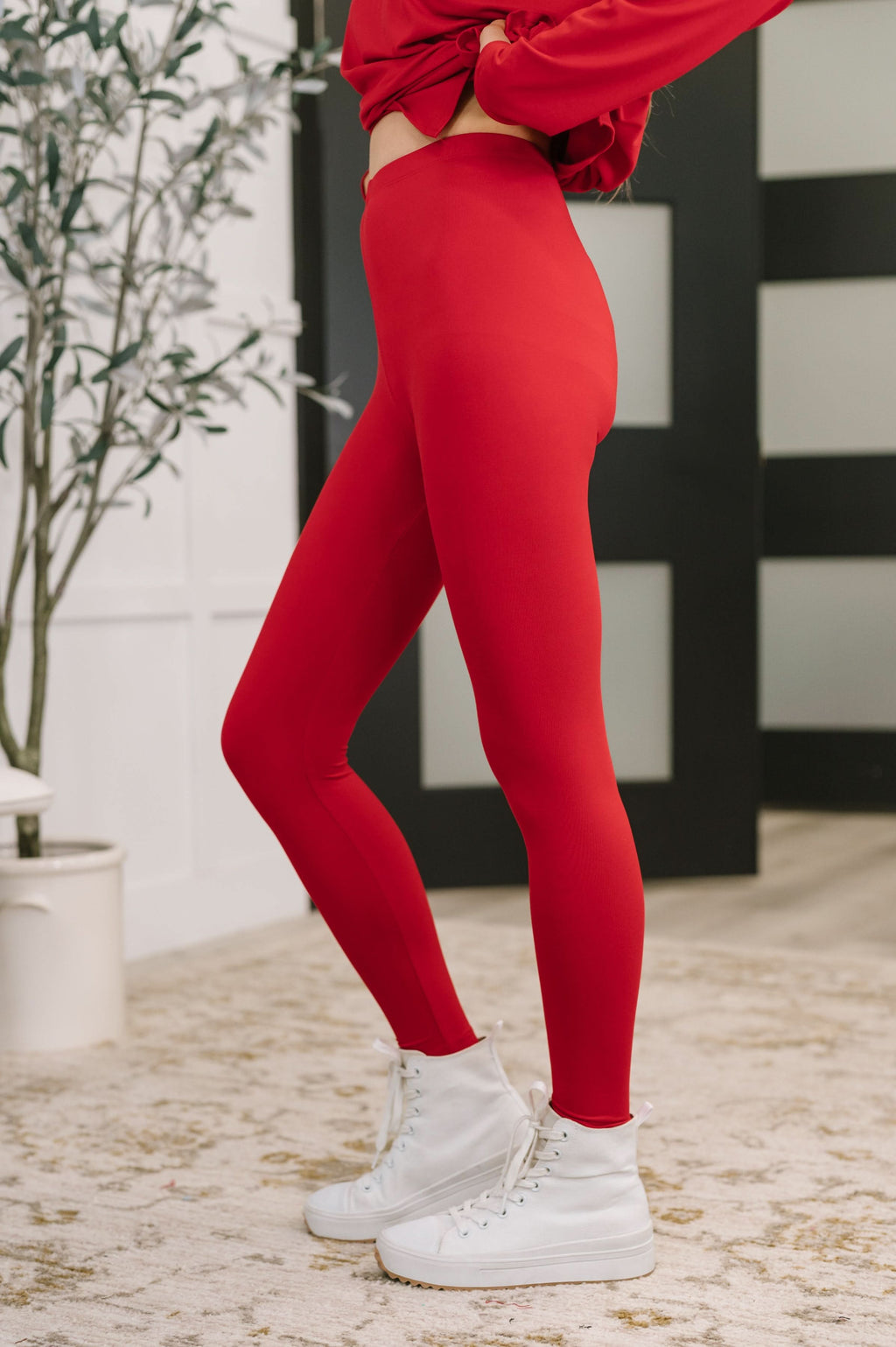 Next to Nothing Top and Bottom Set in Ruby in - Womens photo