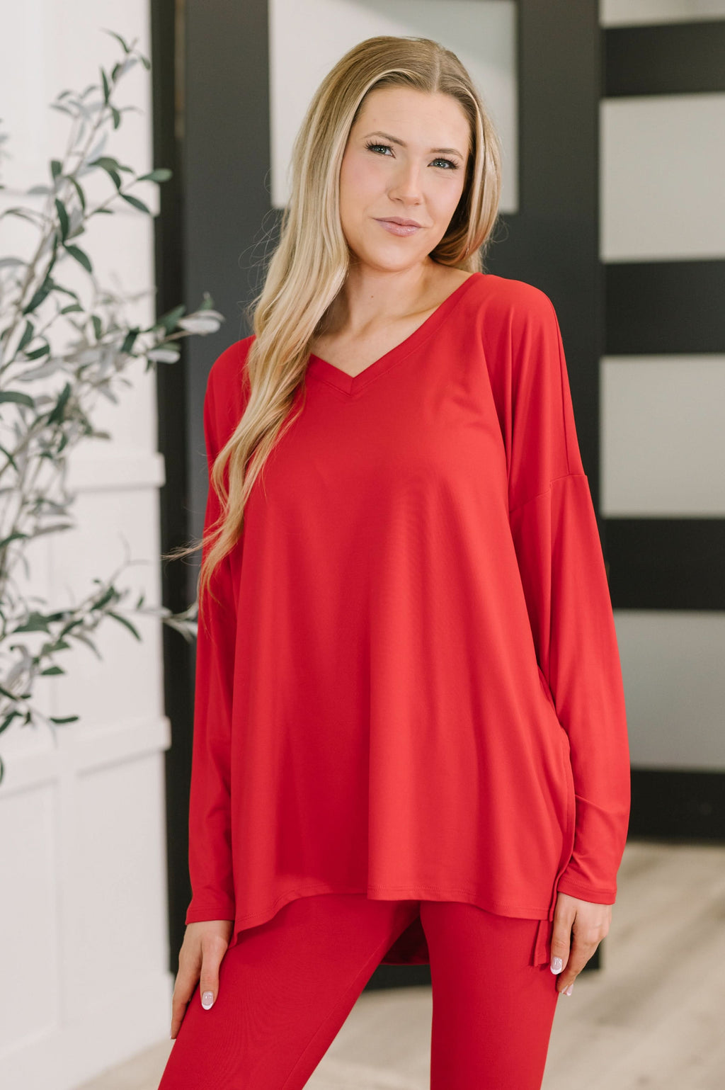 Next to Nothing Top and Bottom Set in Ruby in - Womens photo