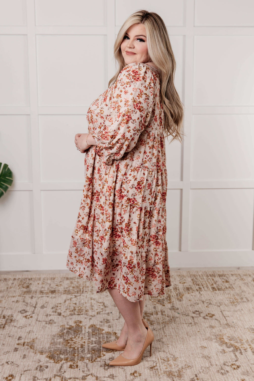 Next to You Balloon Sleeve Floral Dress in - Dresses photo