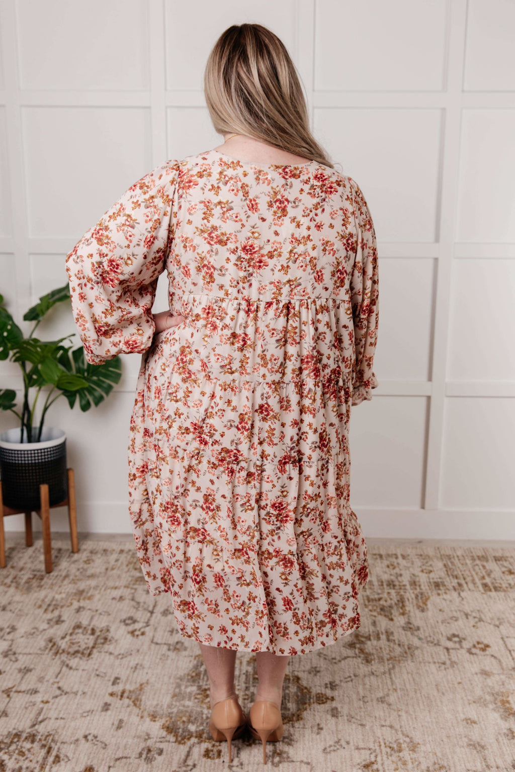 Next to You Balloon Sleeve Floral Dress in - Dresses photo