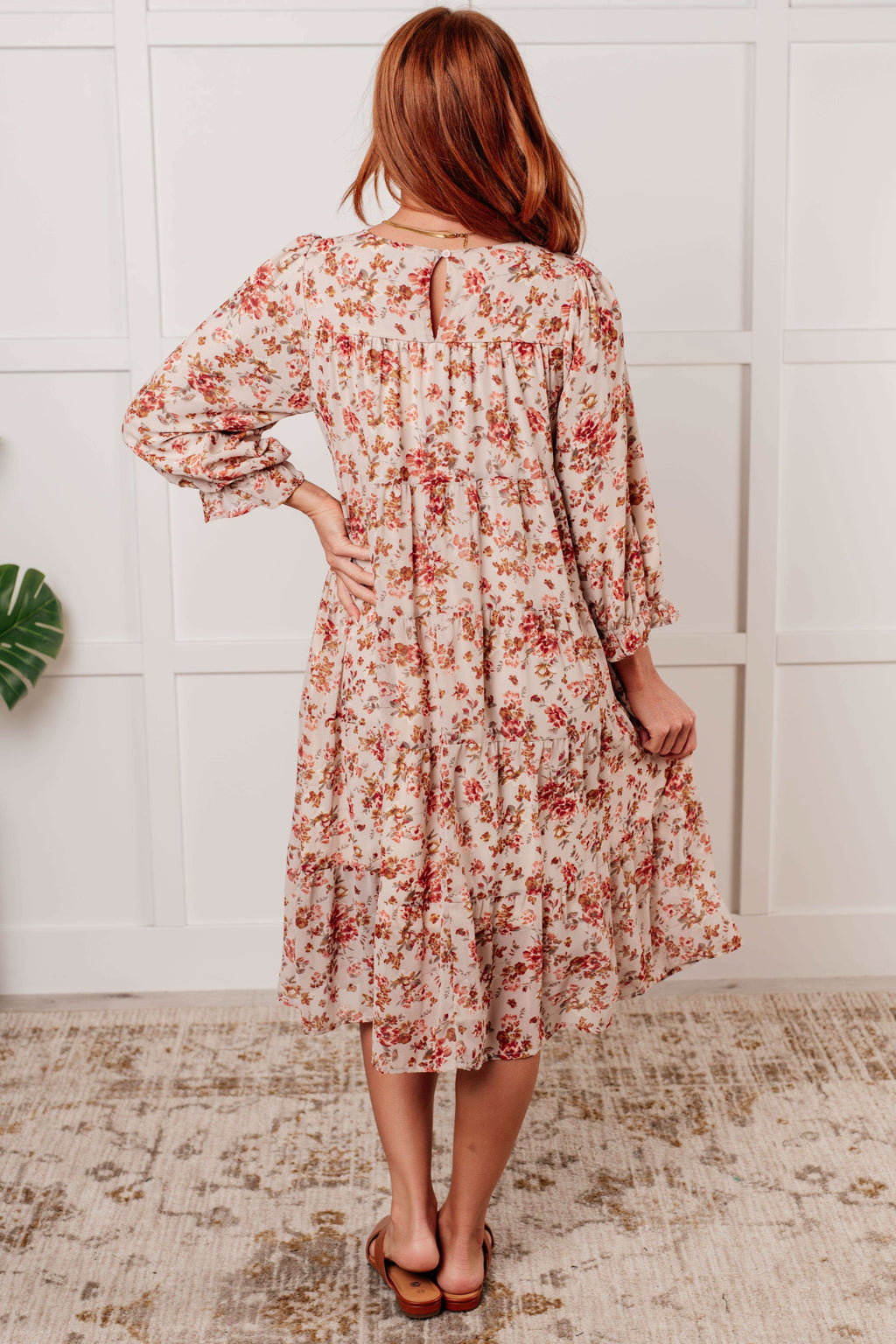 Next to You Balloon Sleeve Floral Dress in - Dresses photo