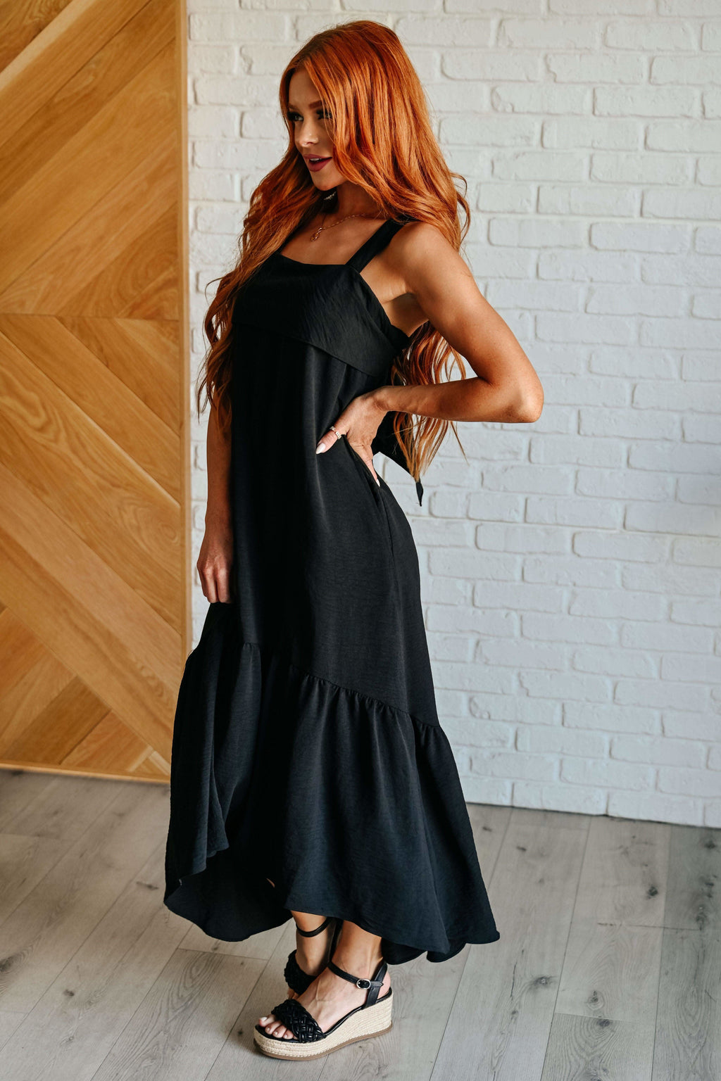 Nightlife Tie Back Maxi Dress in - Dresses photo