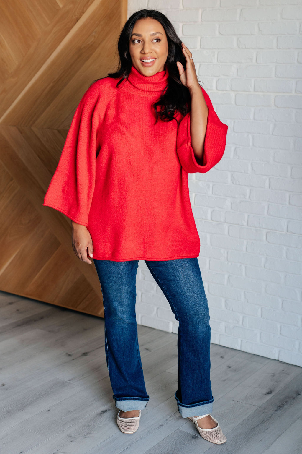 Not Too Desperate Turtleneck Sweater in - Tops photo