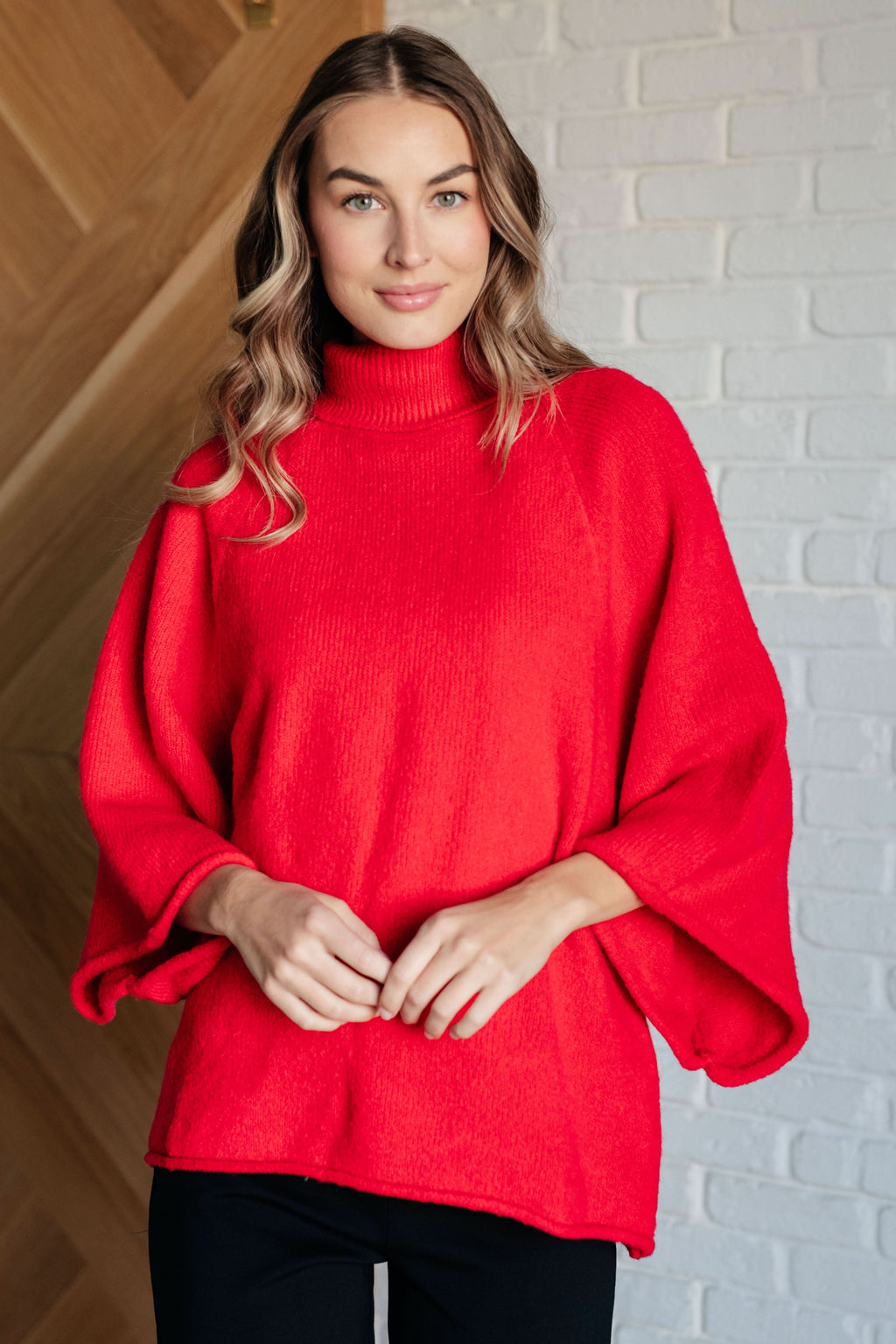Not Too Desperate Turtleneck Sweater in - Tops photo