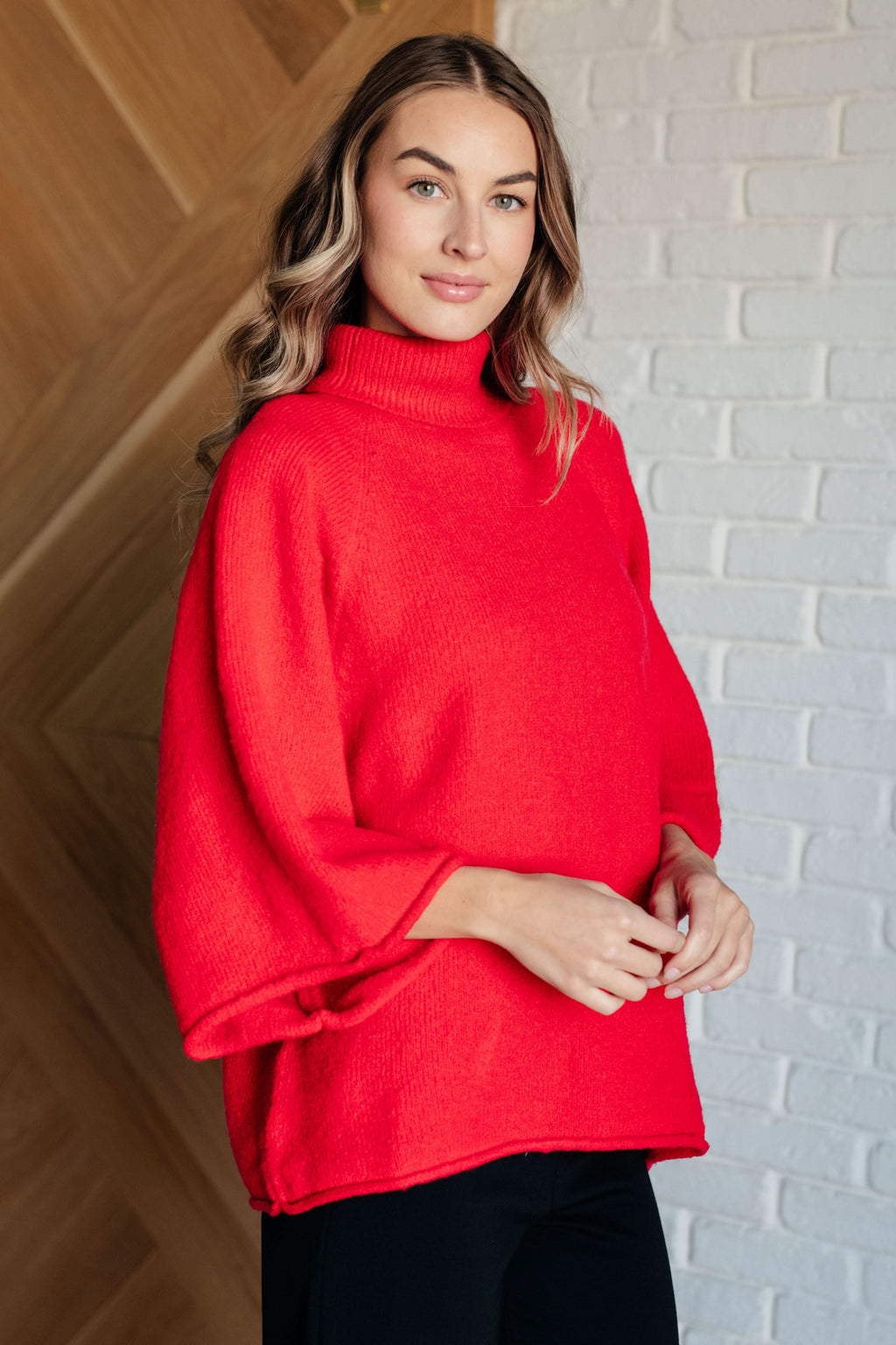 Not Too Desperate Turtleneck Sweater in - Tops photo