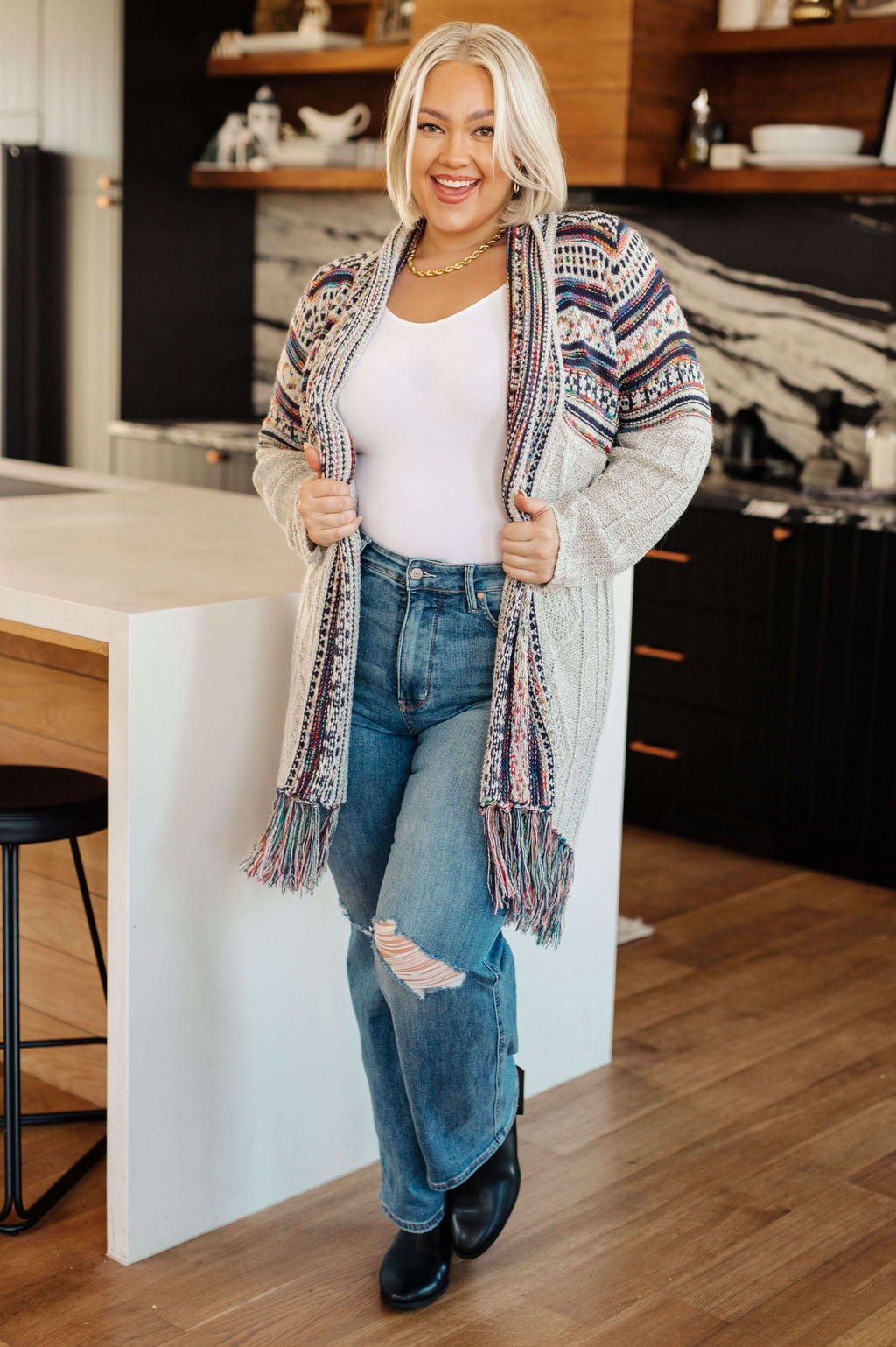 Oh So Lucky Fringe Cardigan - SwagglyLife Home & Fashion