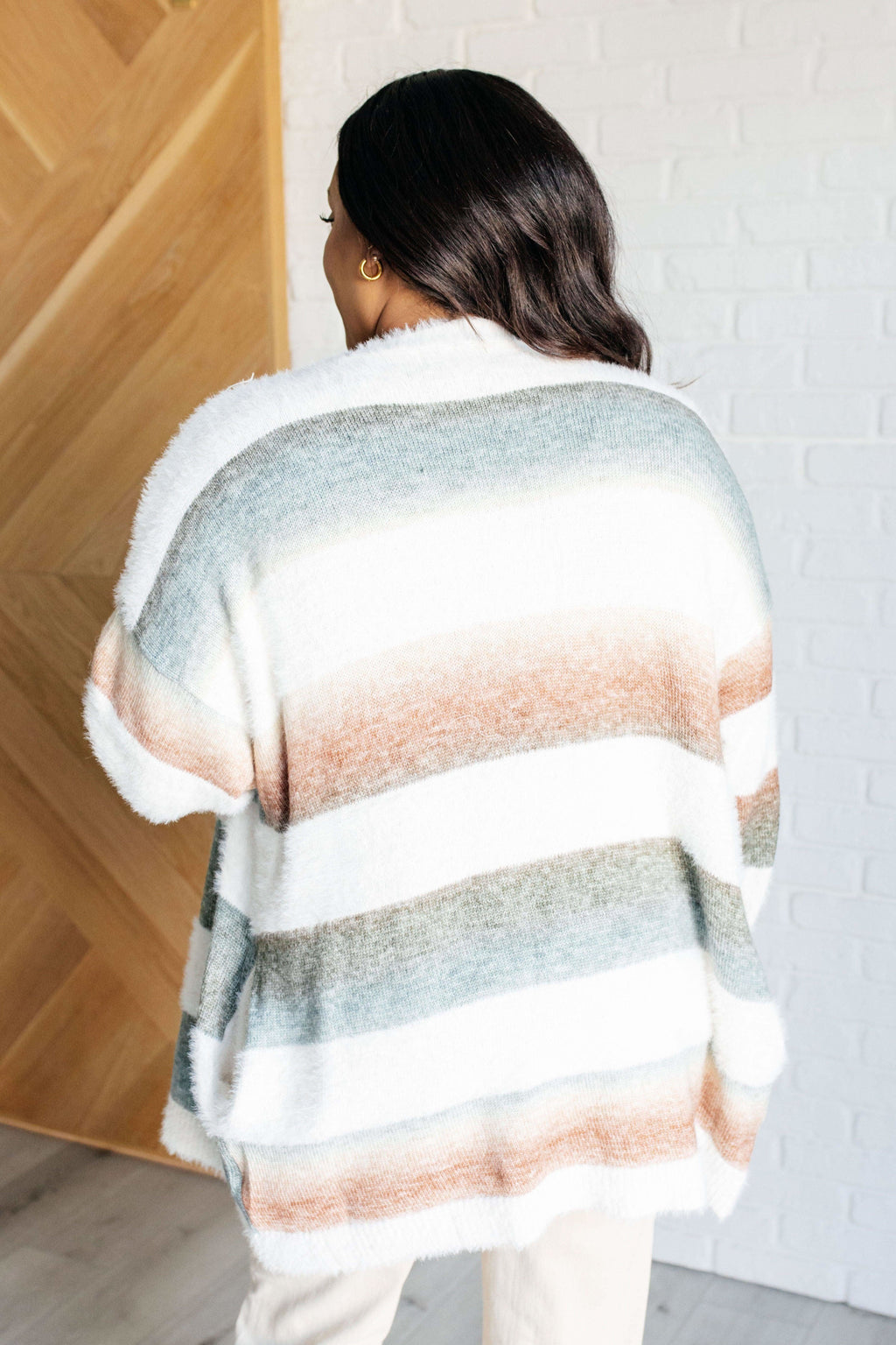 Ombre Feelings Striped Cardigan in - Layers photo