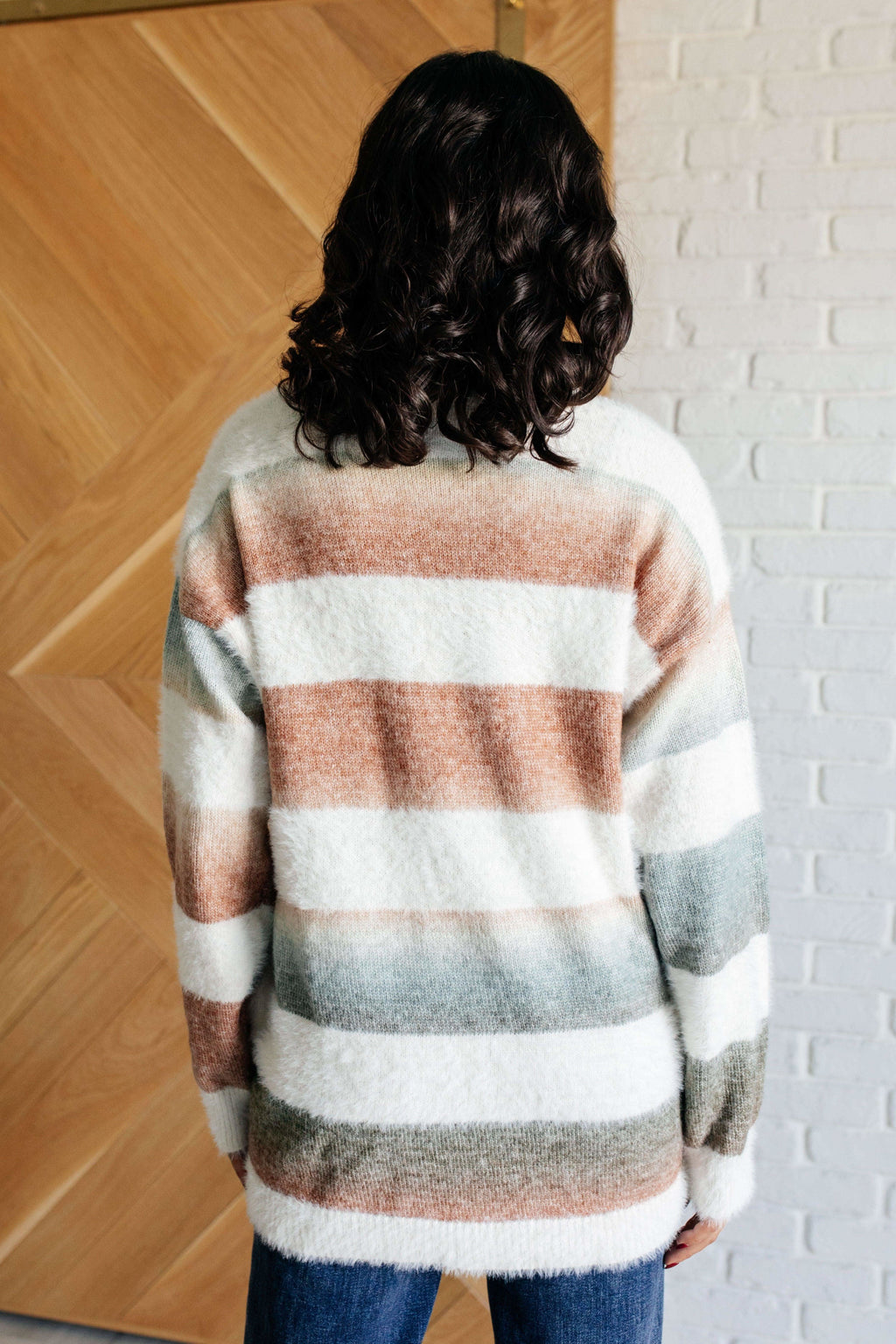 Ombre Feelings Striped Cardigan in - Layers photo