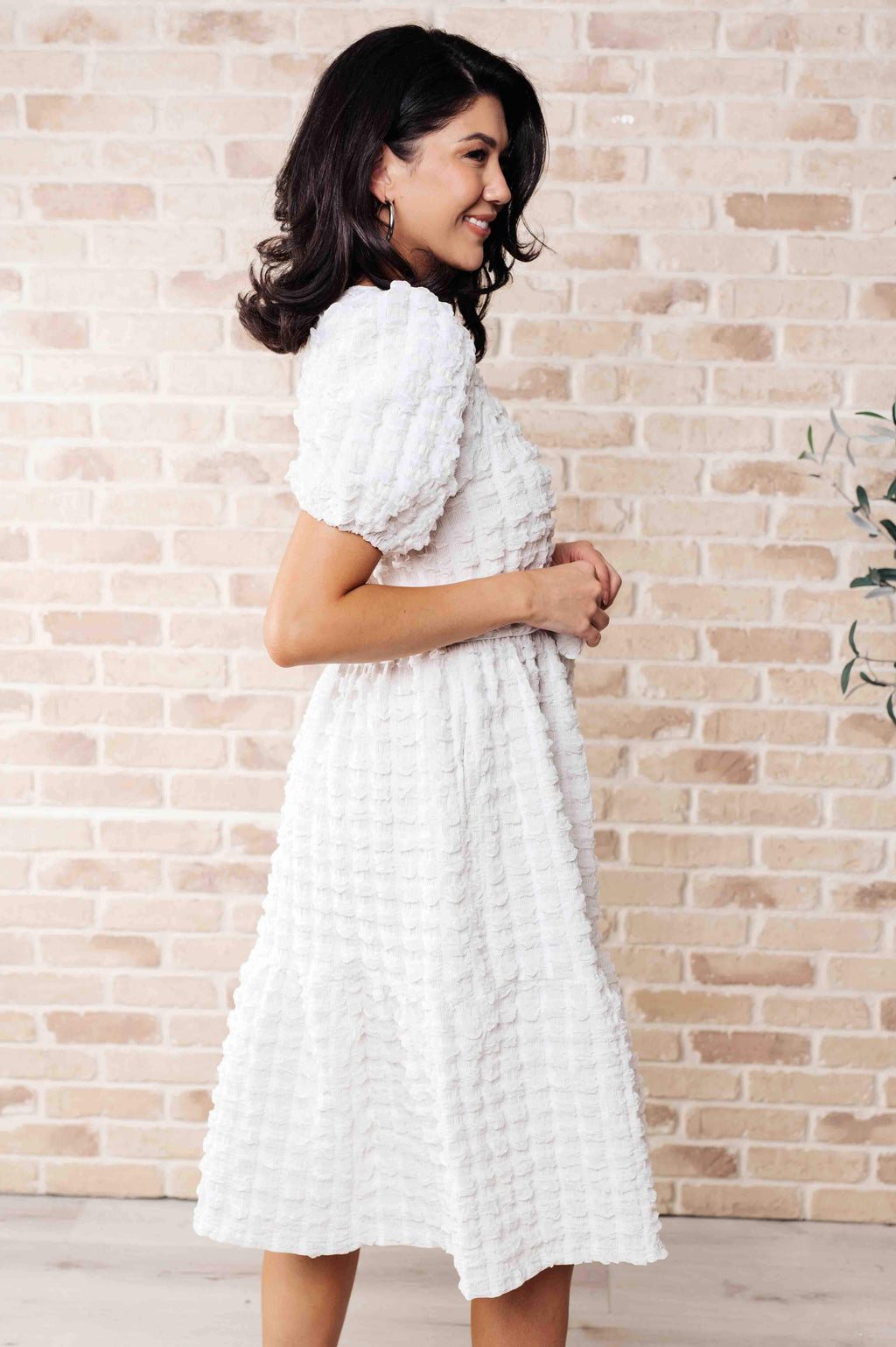 On Cloud Nine Bubble Midi Dress in - Dresses photo