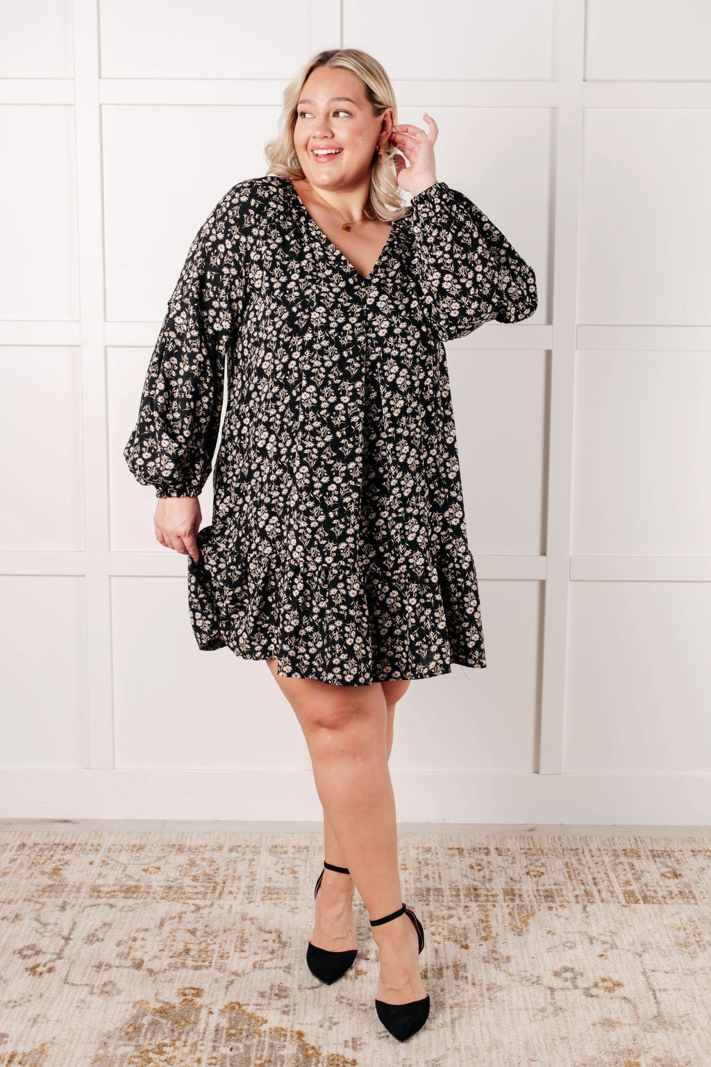 Once Again V-Neck Floral Dress in - Dresses photo