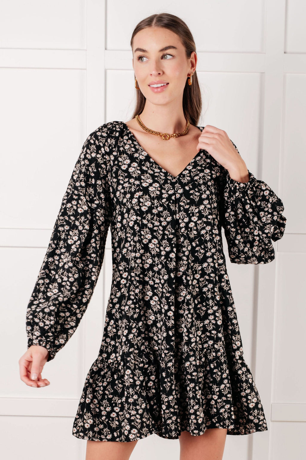 Once Again V-Neck Floral Dress in - Dresses photo
