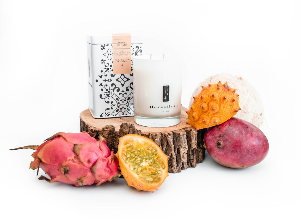 Create - Coconut and Tropical Fruits Soy Candle in - Soy Candle photo