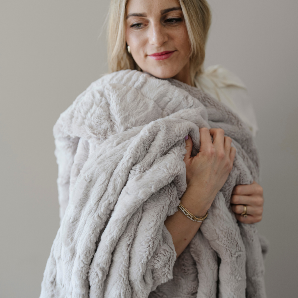 PATTERNED FAUX FUR THROW BLANKETS in - Throw Blanket photo
