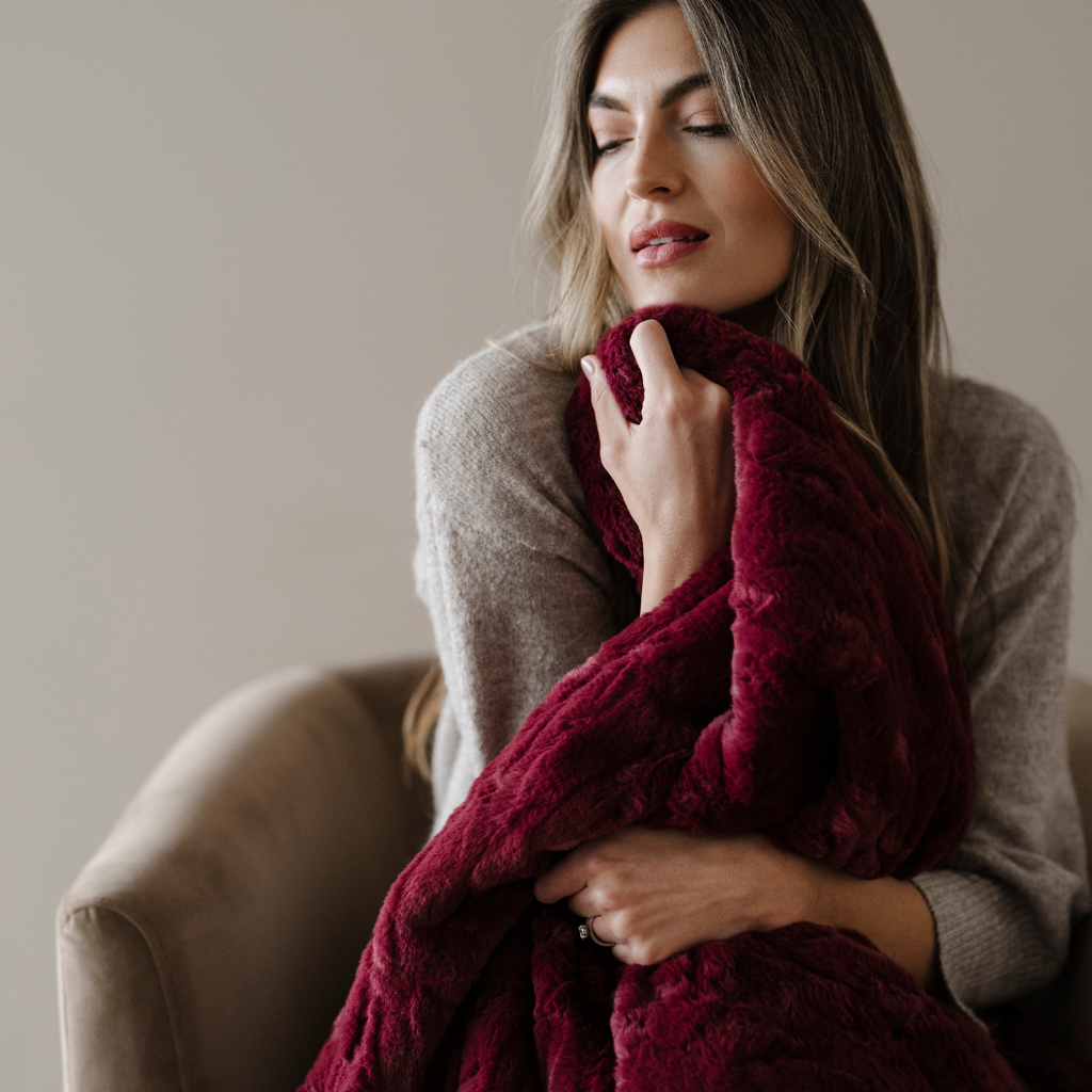 PATTERNED FAUX FUR THROW BLANKETS in - Throw Blanket photo
