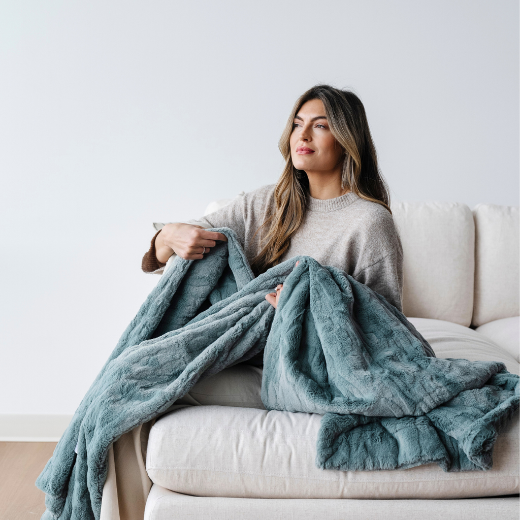 PATTERNED FAUX FUR THROW BLANKETS in - Throw Blanket photo