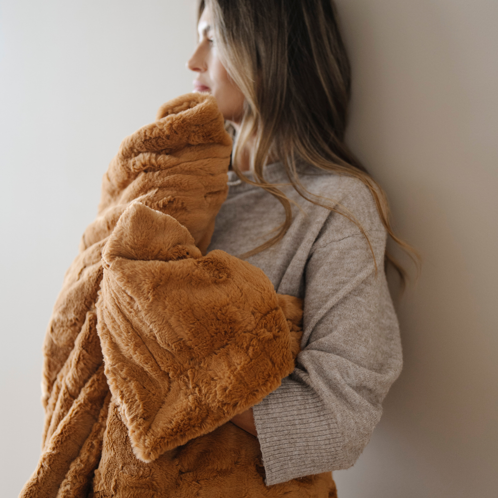 PATTERNED FAUX FUR THROW BLANKETS in - Throw Blanket photo