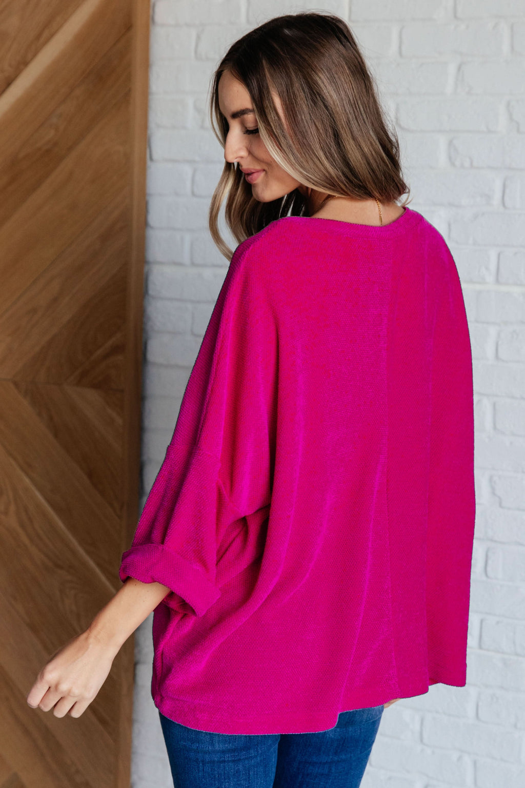 Pink Thoughts Chenille Blouse in - Blouses photo