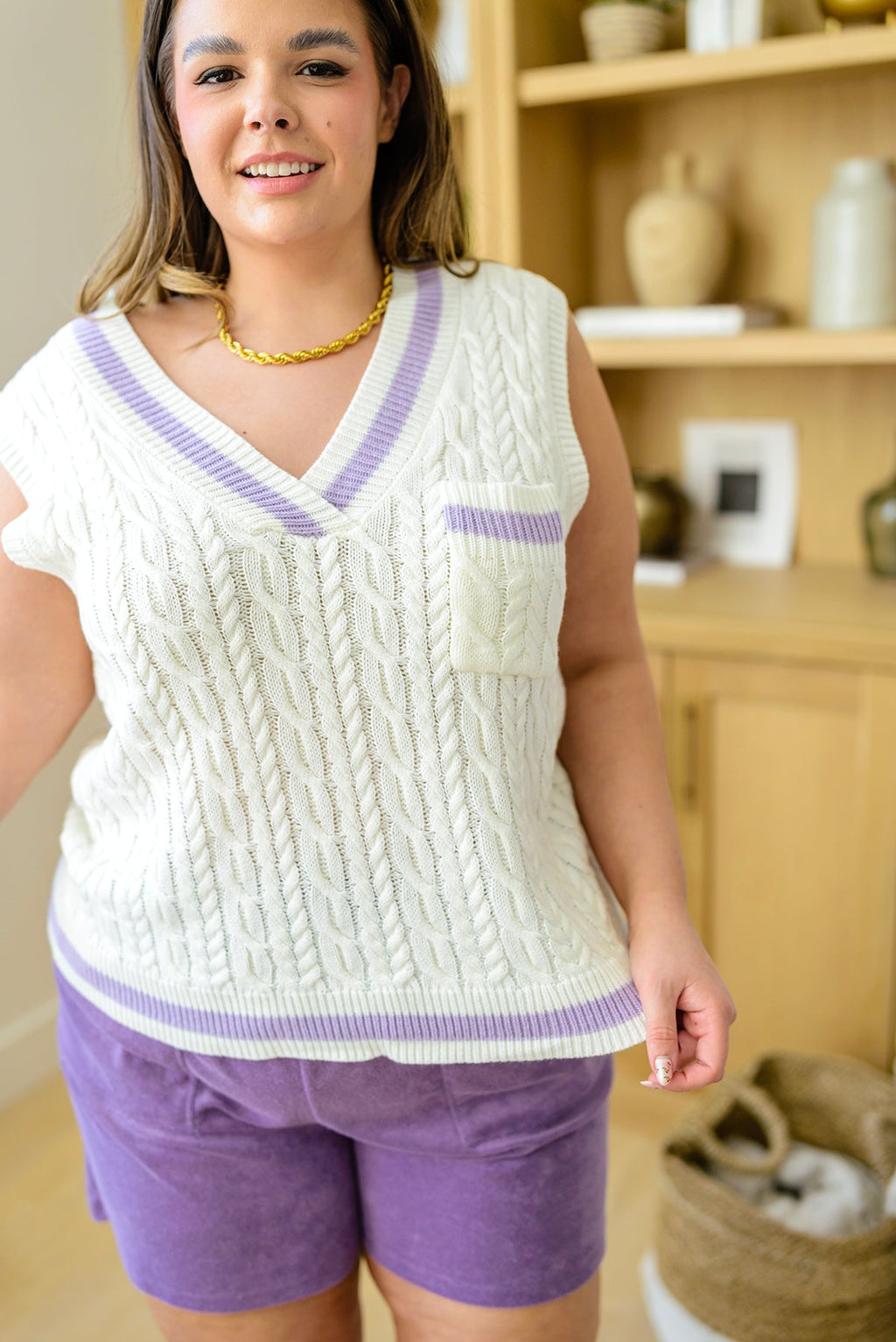 Power Girl Sweater Vest in - Tops photo