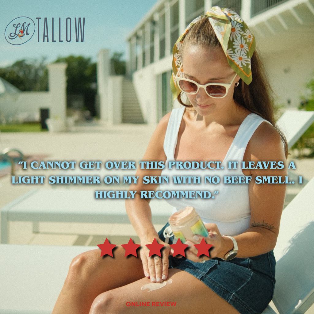 Luminous Bronze Whipped Tallow Moisturizer - Natural Bronzing Body Butter with Mica in - Body Cream/Lotion photo