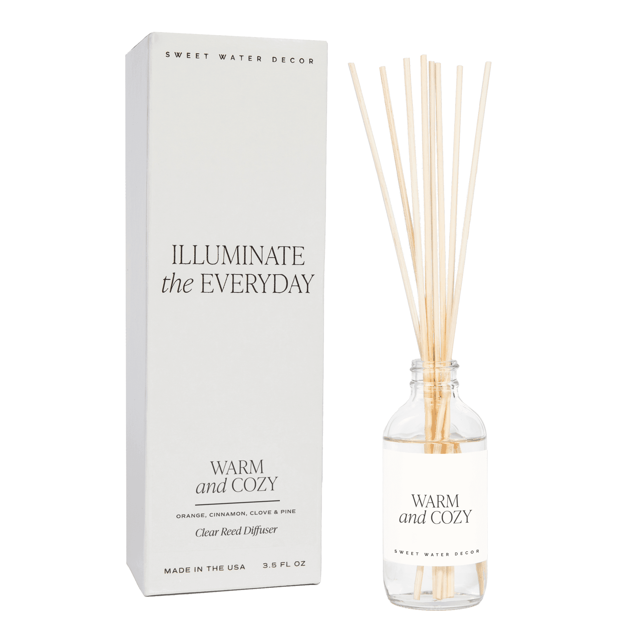 Warm and Cozy Clear Reed Diffuser - SwagglyLife Home & Fashion Warm and Cozy Clear Reed Diffuser - SwagglyLife Home & Fashion