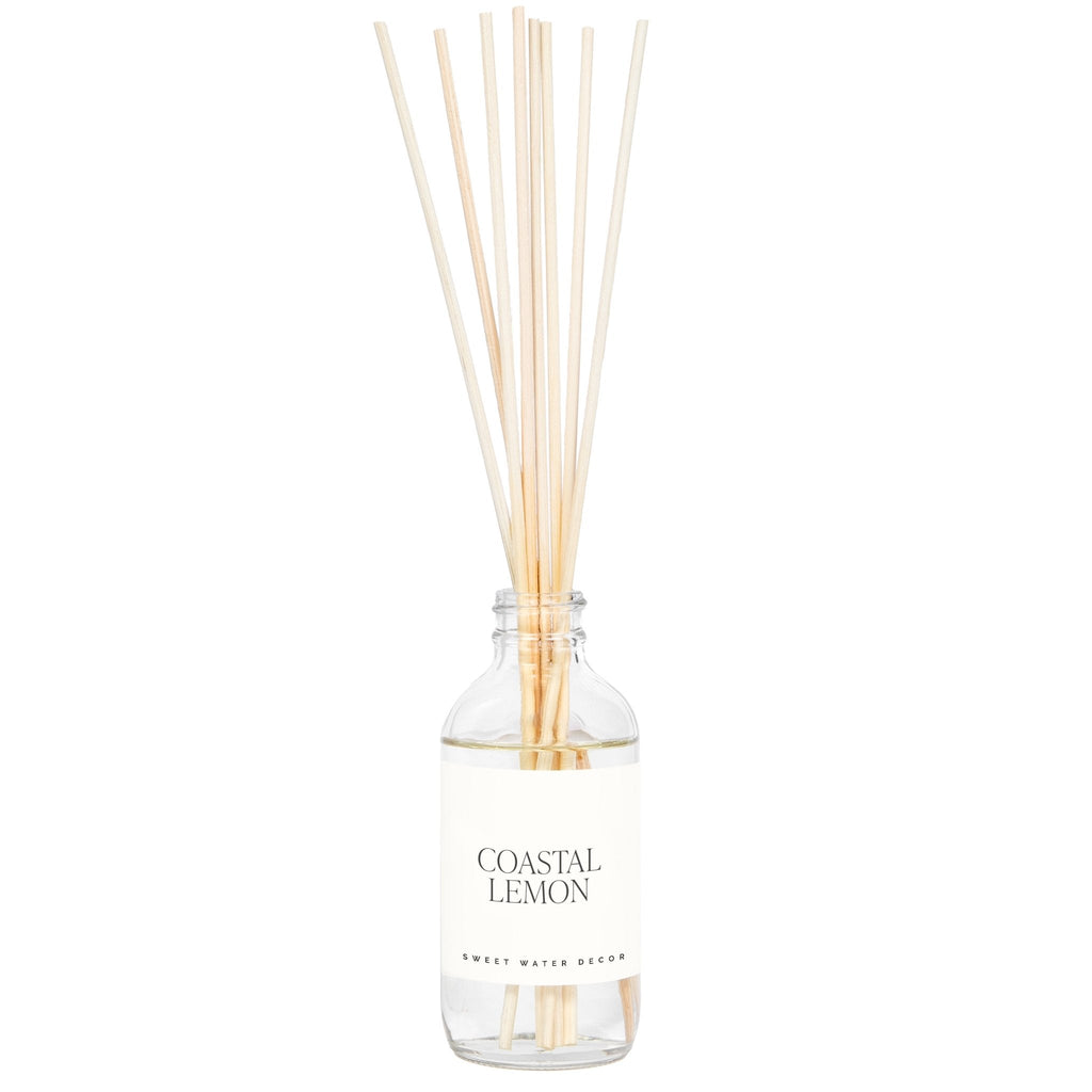 Sweet Water Decor Coastal Lemon Clear Reed Diffuser in - Reed Diffusers photo
