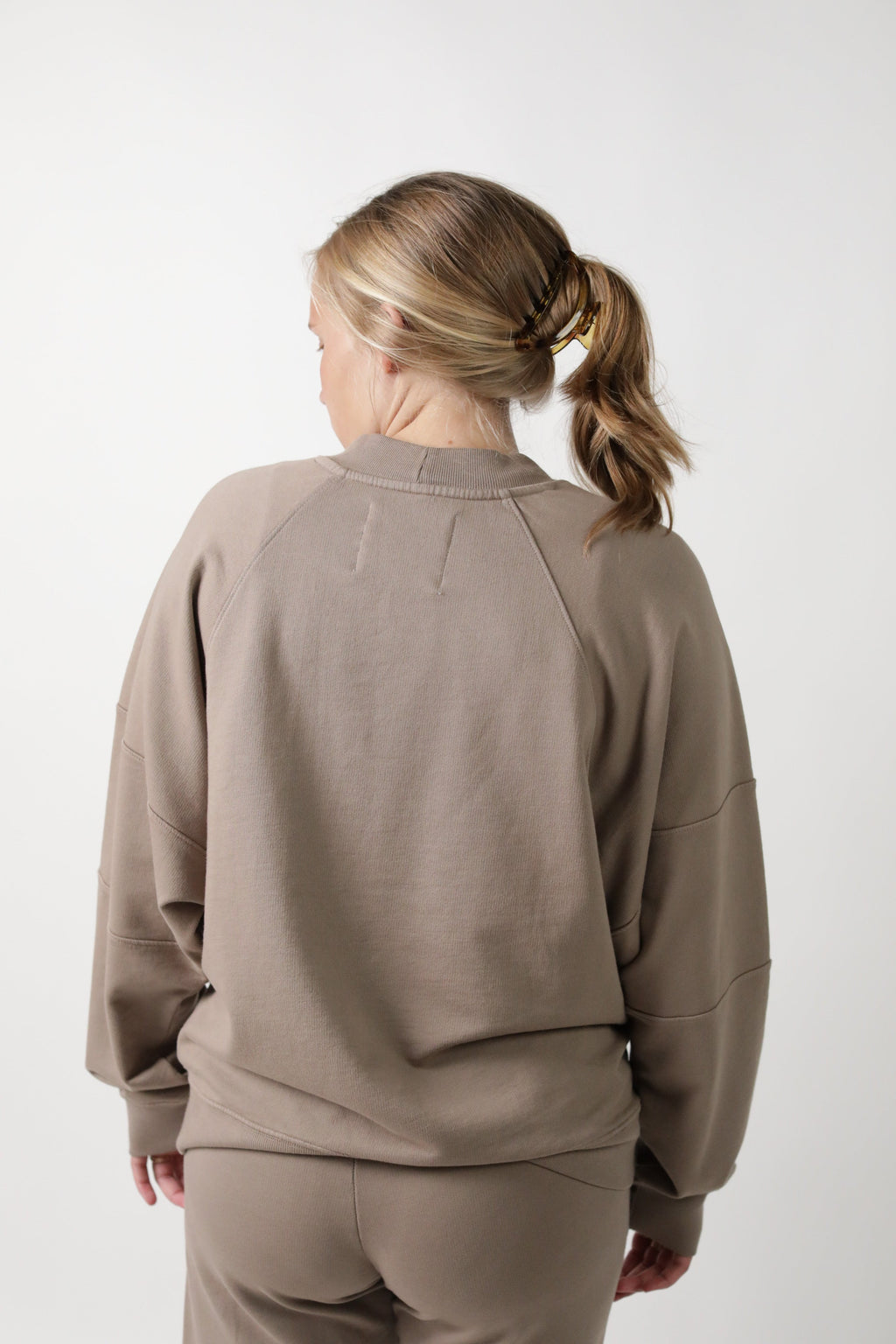 ELLE || ORGANIC COTTON MATERNITY CREW NECK PULLOVER in - photo