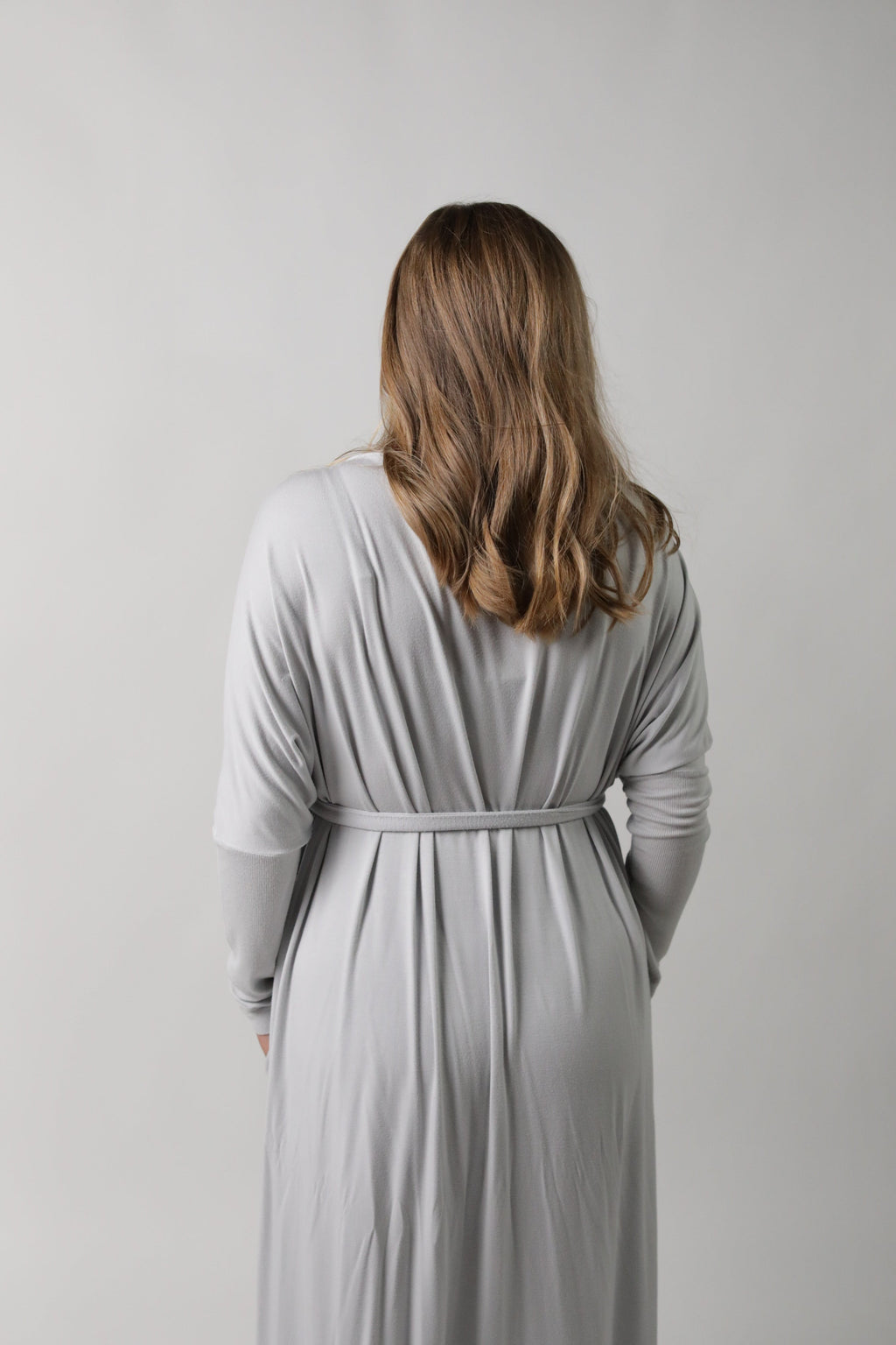 GOLDIE || LONG SLEEVE LOUNGEWEAR MATERNITY ROBE in - photo