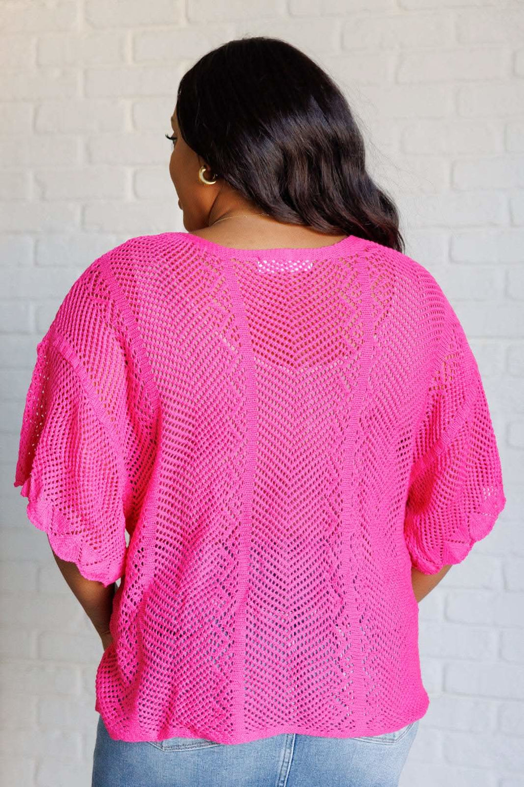 Rather Eventful Open Knit Top in - Tops photo