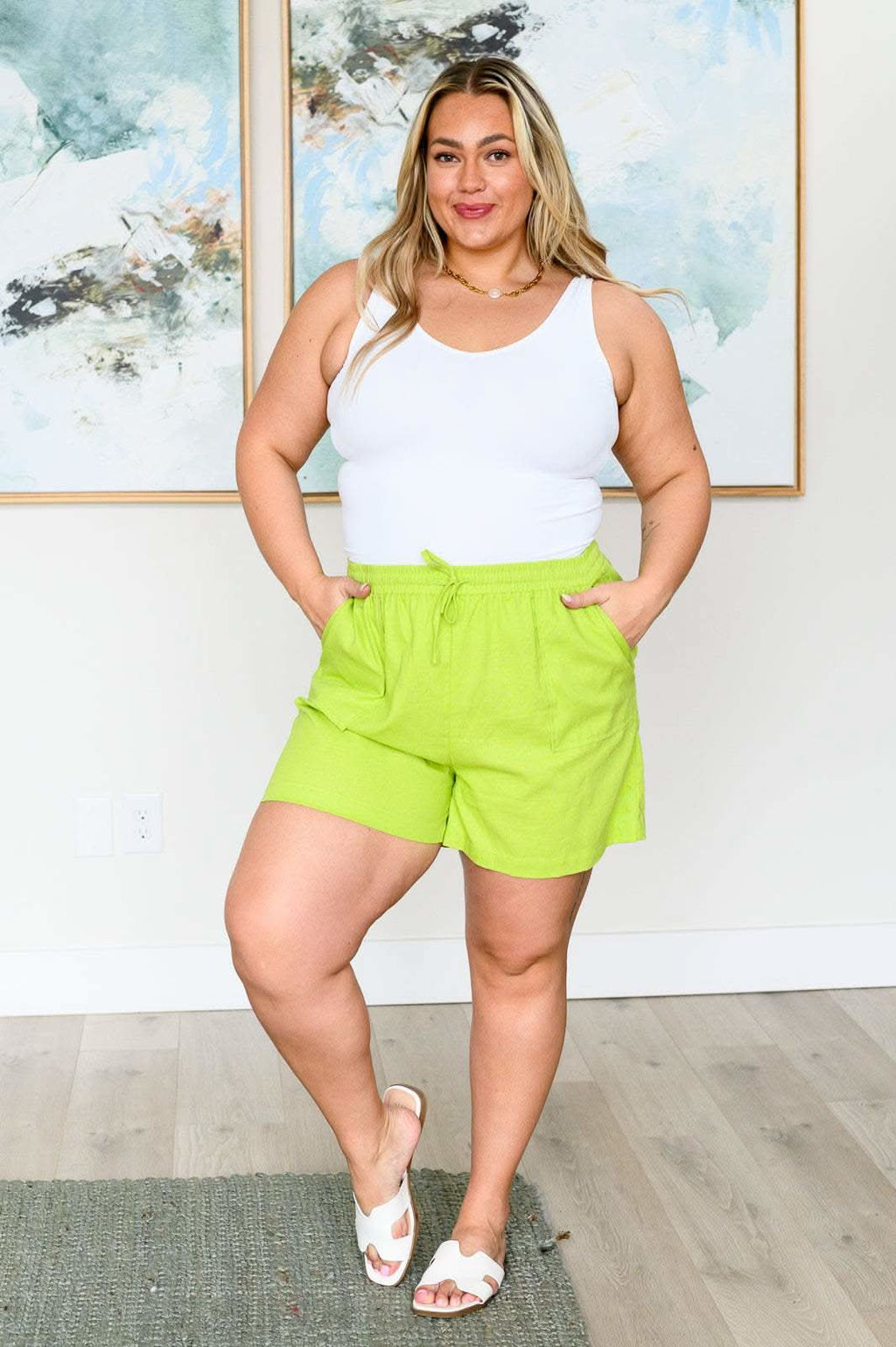 Ray of Sunshine Linen Shorts - SwagglyLife Home & Fashion