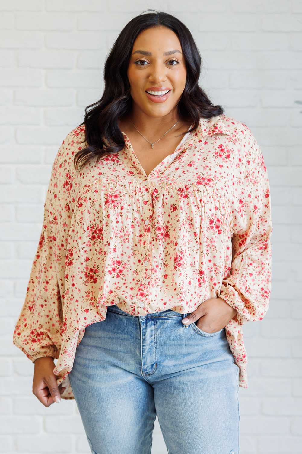Reap What You Sow Button Down in - Blouses photo