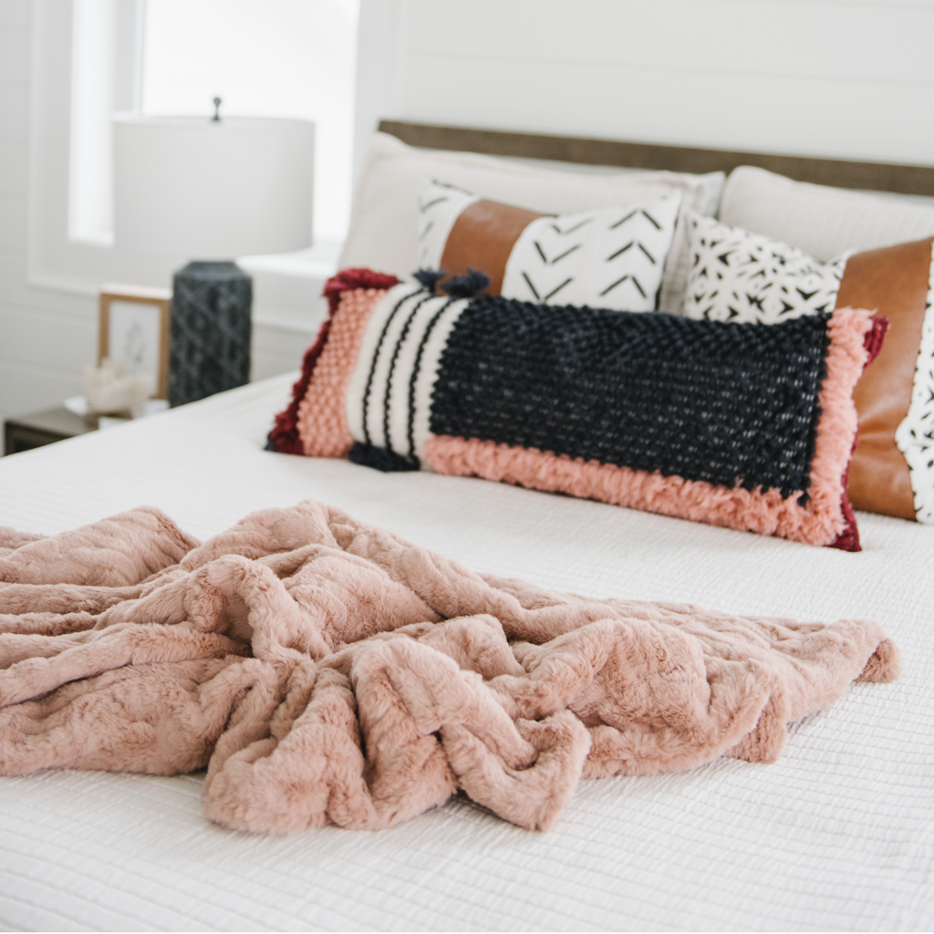 PATTERNED FAUX FUR XL THROW BLANKETS in - photo